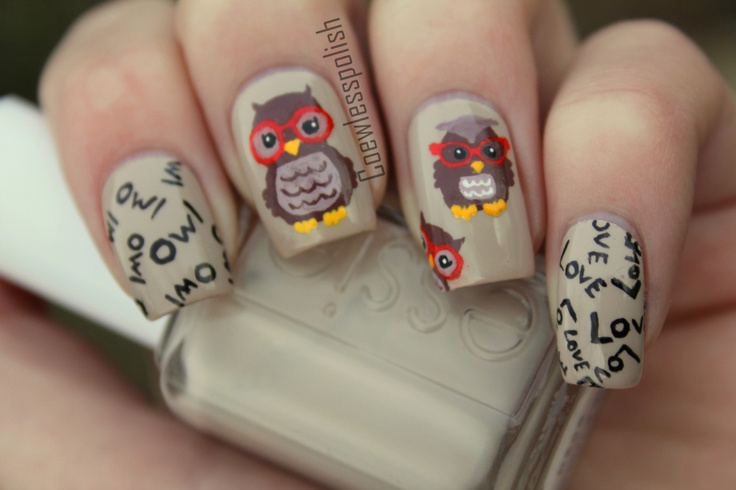 Owl Nail Art