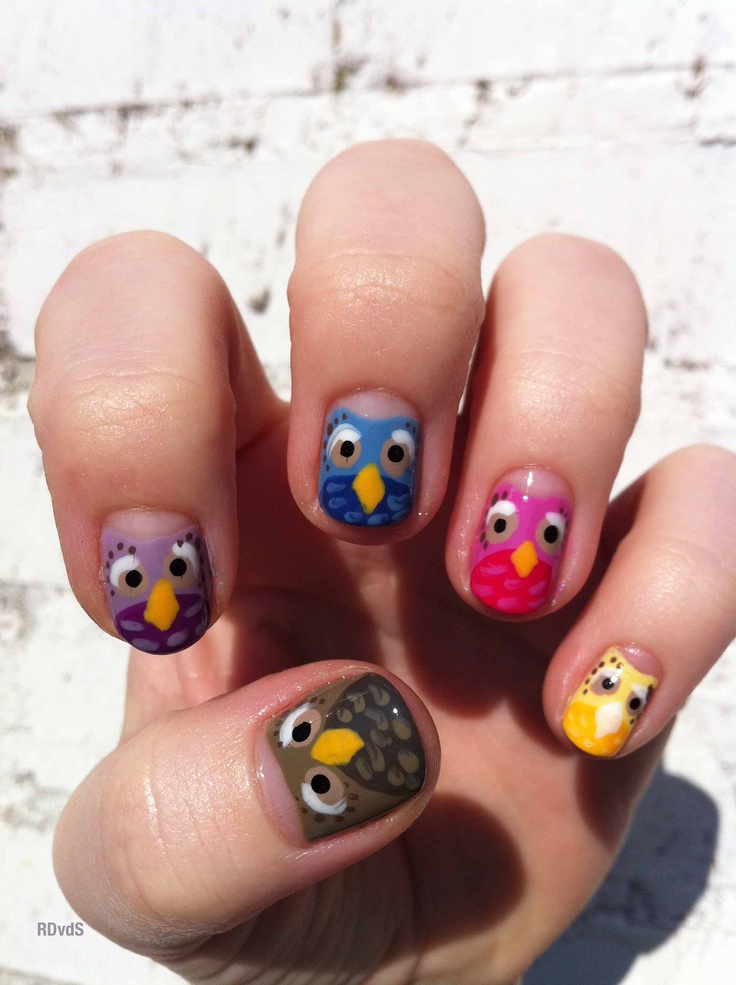 Owl Nail Art