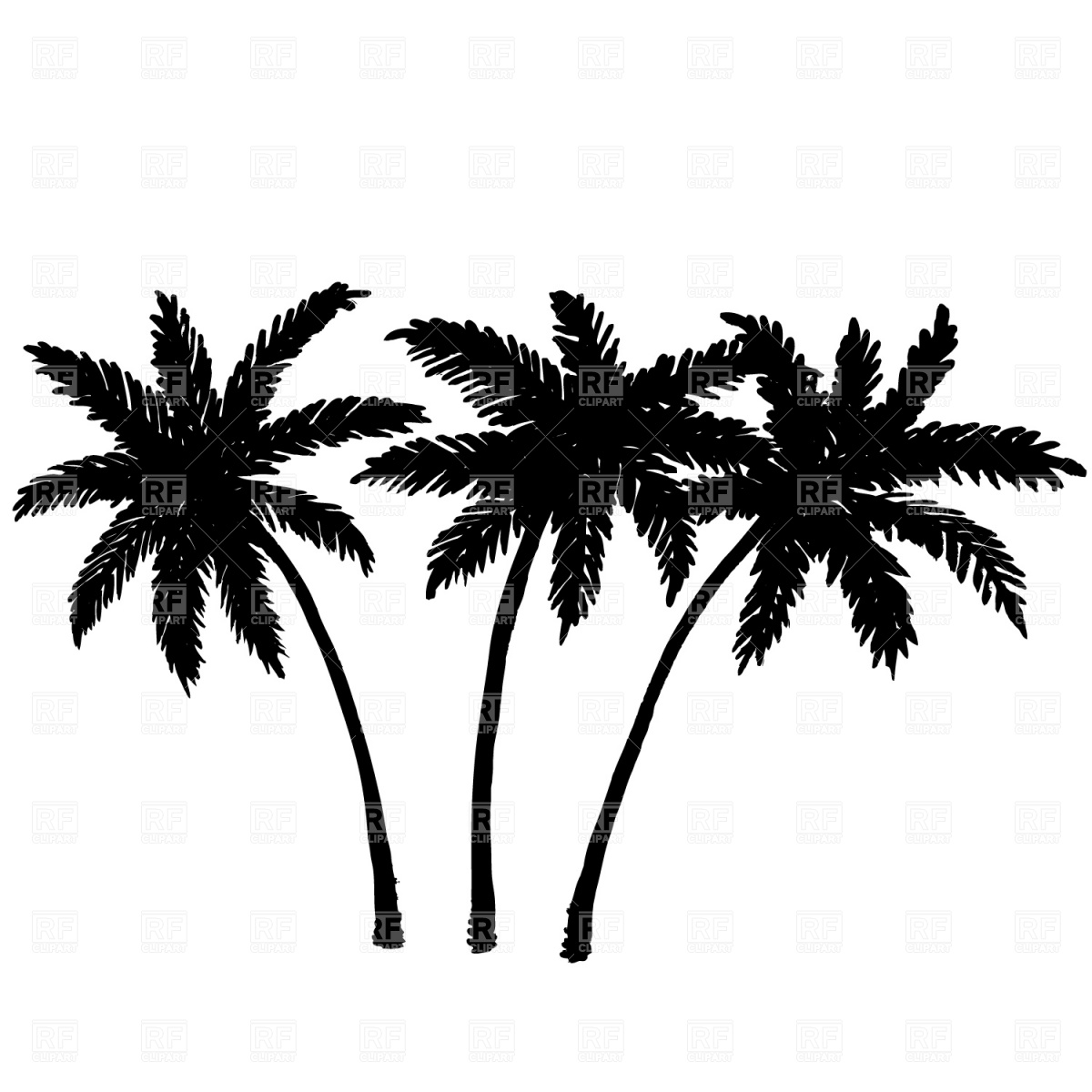 Palm Tree Silhouette Vector Palm Tree Silhouette Vector