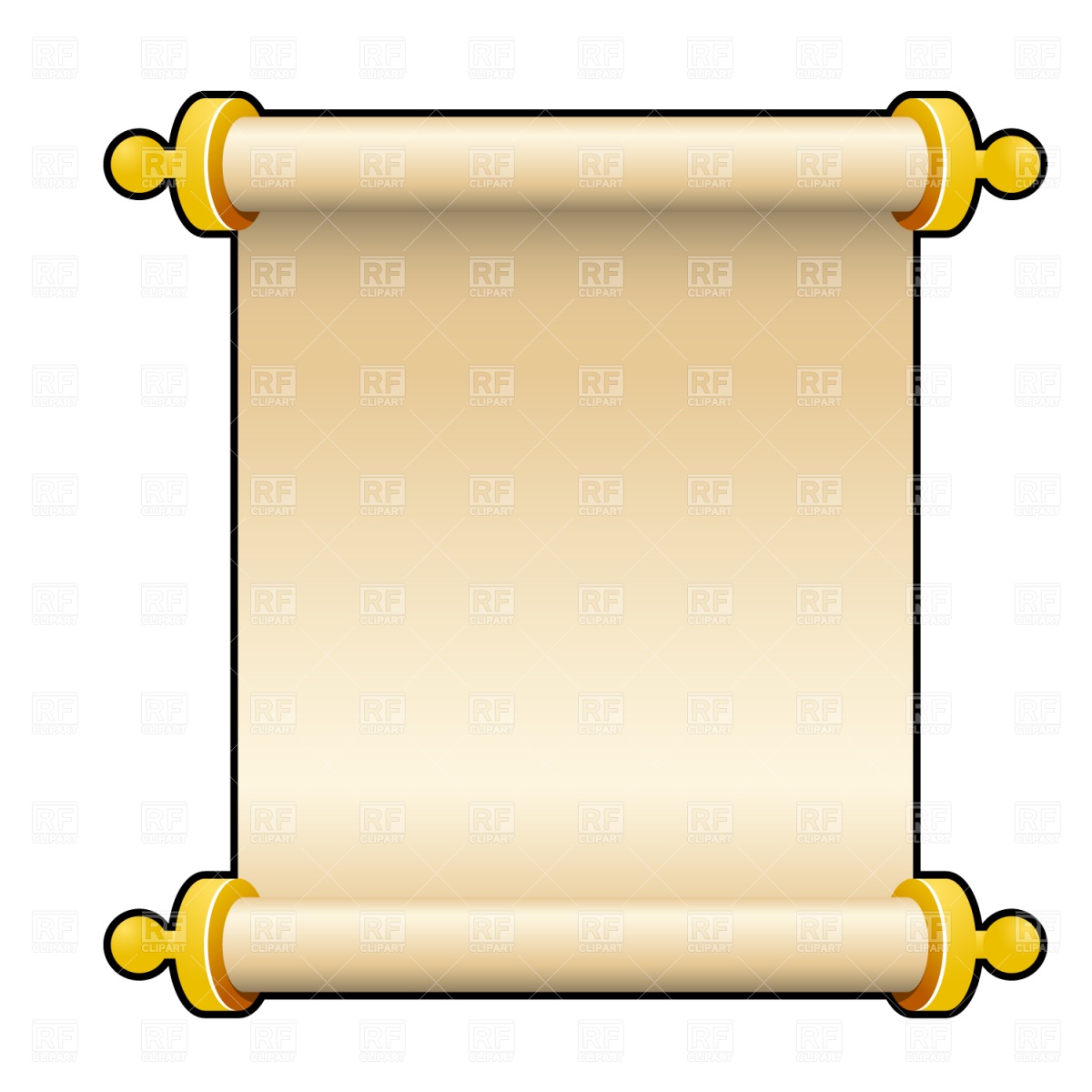 Parchment Scroll Clip Art Free