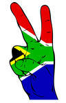Peace Sign as a South African Flag
