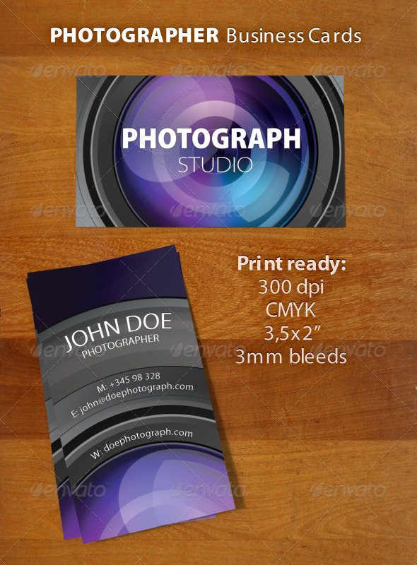 Photography Business Card Templates
