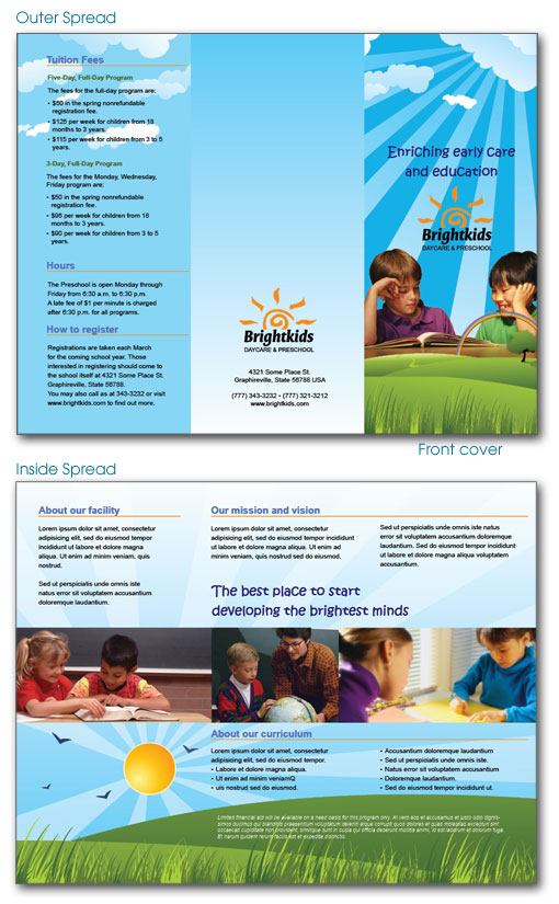 Preschool Brochure Template