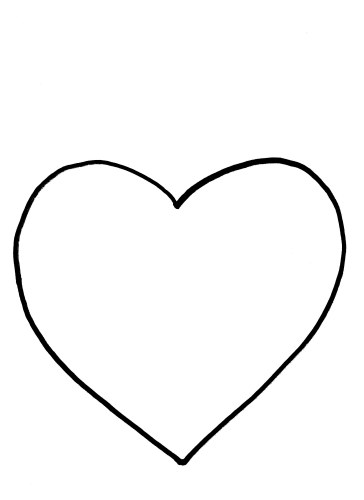 Preschool Valentine Heart Template