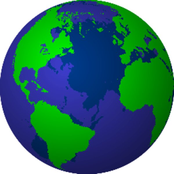 Printable World Globe Clip Art