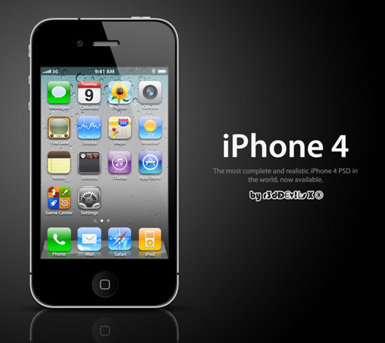 PSD Templates iPhone 4