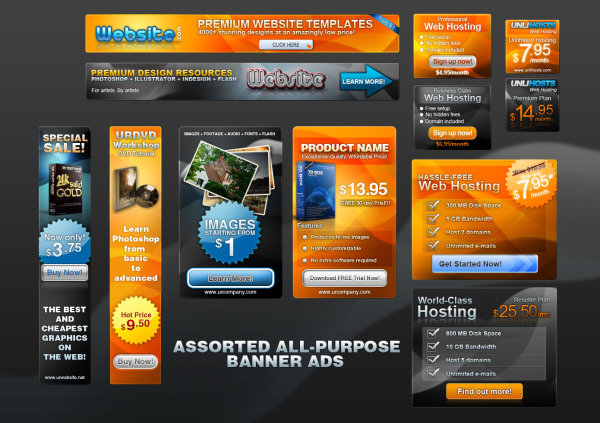 PSD Web Banner Templates