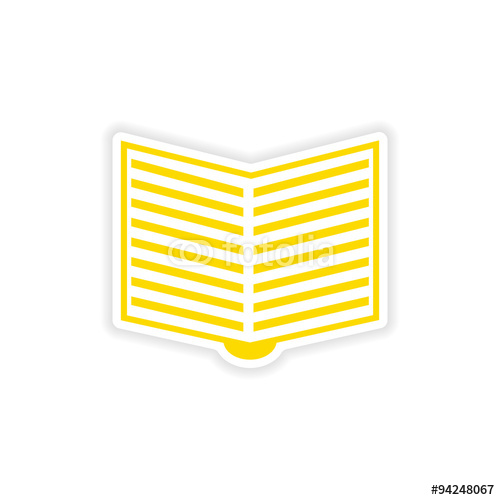 Realistic Open Book Vector