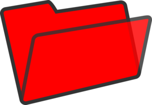11 Red Folder Icon Clip Art Images