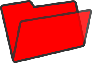 Red Folder Clip Art