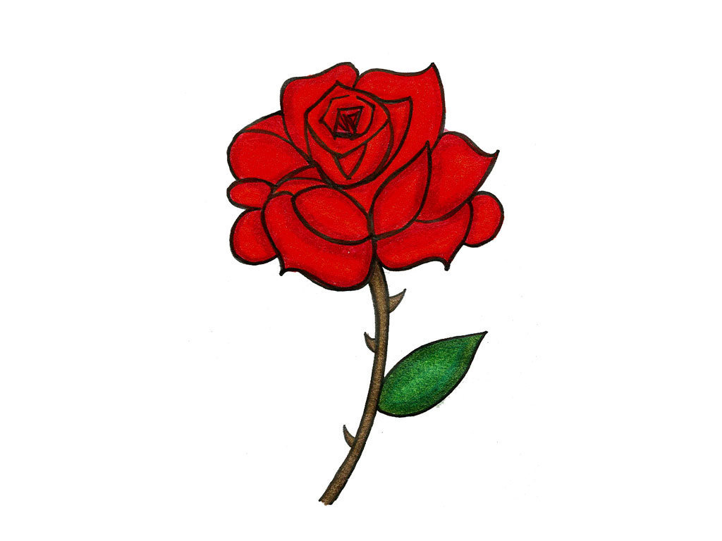 Red Rose Tattoo Designs