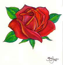 Red Rose Tattoo Designs