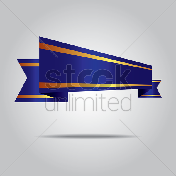 Ribbon Banner Vector