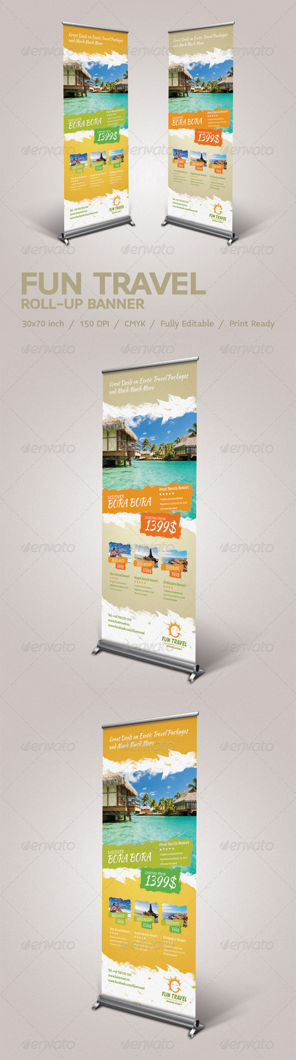 Roll Up Banner Template