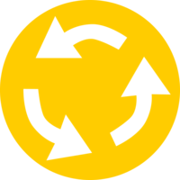 Roundabout Traffic Sign