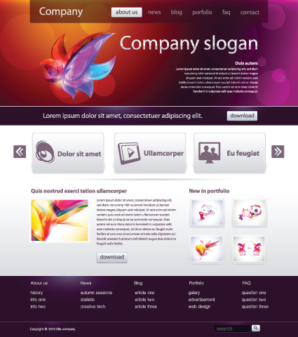 12 Website Design Templates Free Download Images