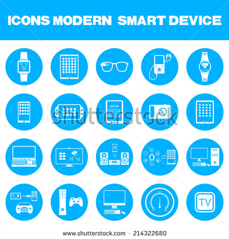 Smart Connected Devices Icon Smart Connected Devices Icon
