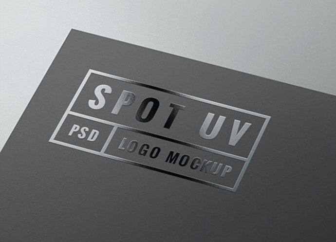 Spot UV Mockup Logo