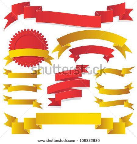 Stock Vector Banners Ribbons