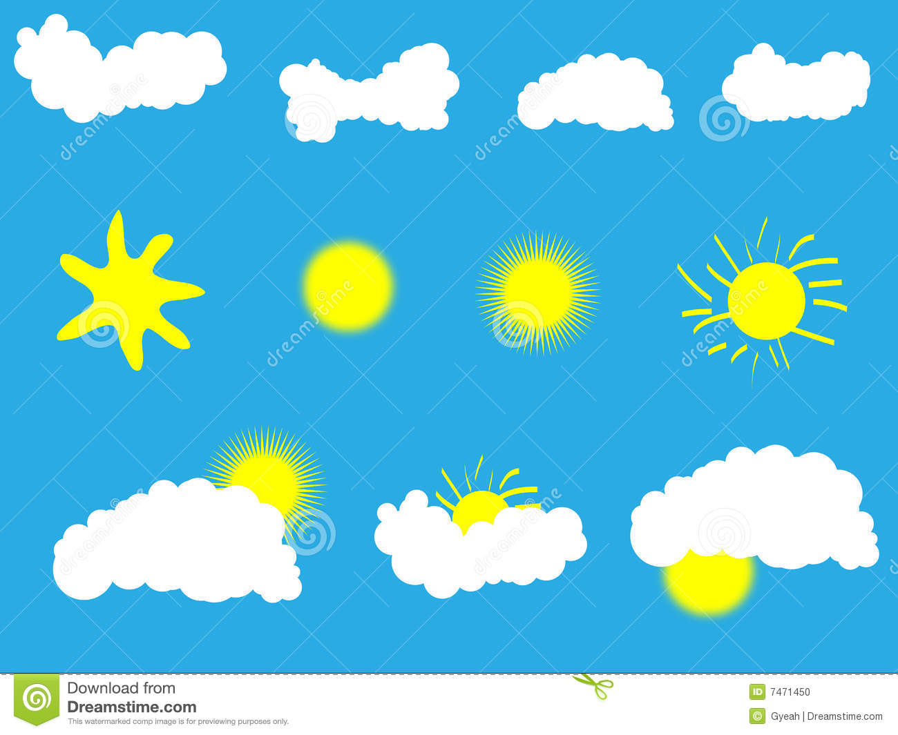 Sun and Cloud Weather Icon