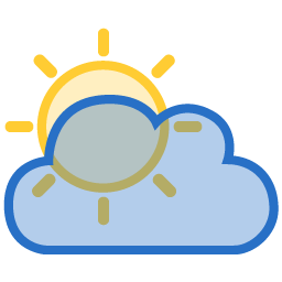 Sun Cloud Icon