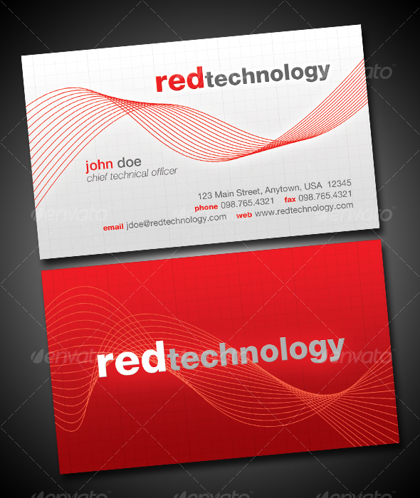 Technology Business Card Technology Business Card