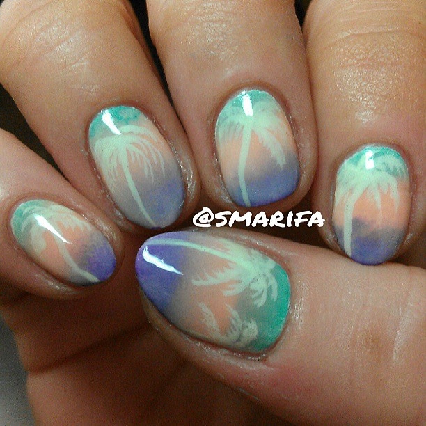 Tropical Nail Design