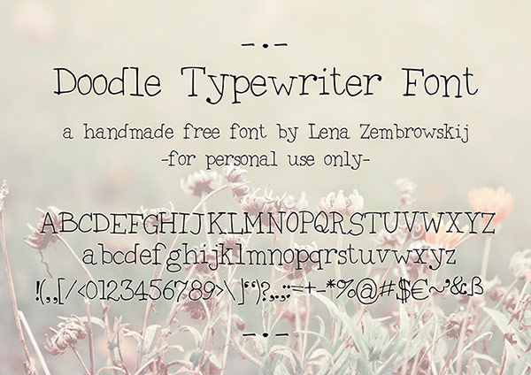 Typewriter Font Free Download