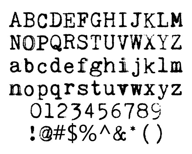 Typewriter Font