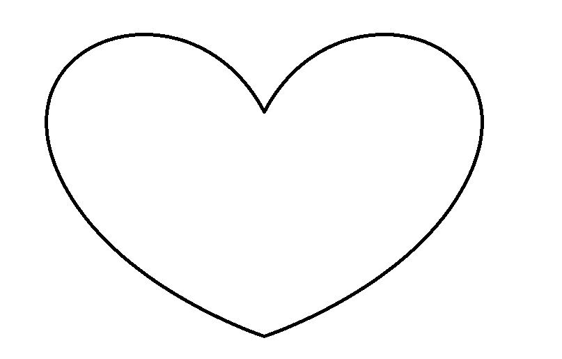 Valentine Heart Template to Print Valentine Heart Template to Print