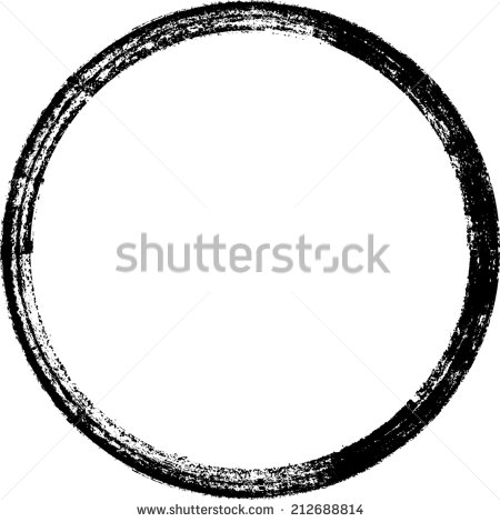 Vector Circle Grunge Border