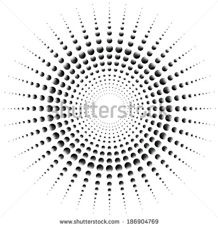 Vector Half Circle Dots