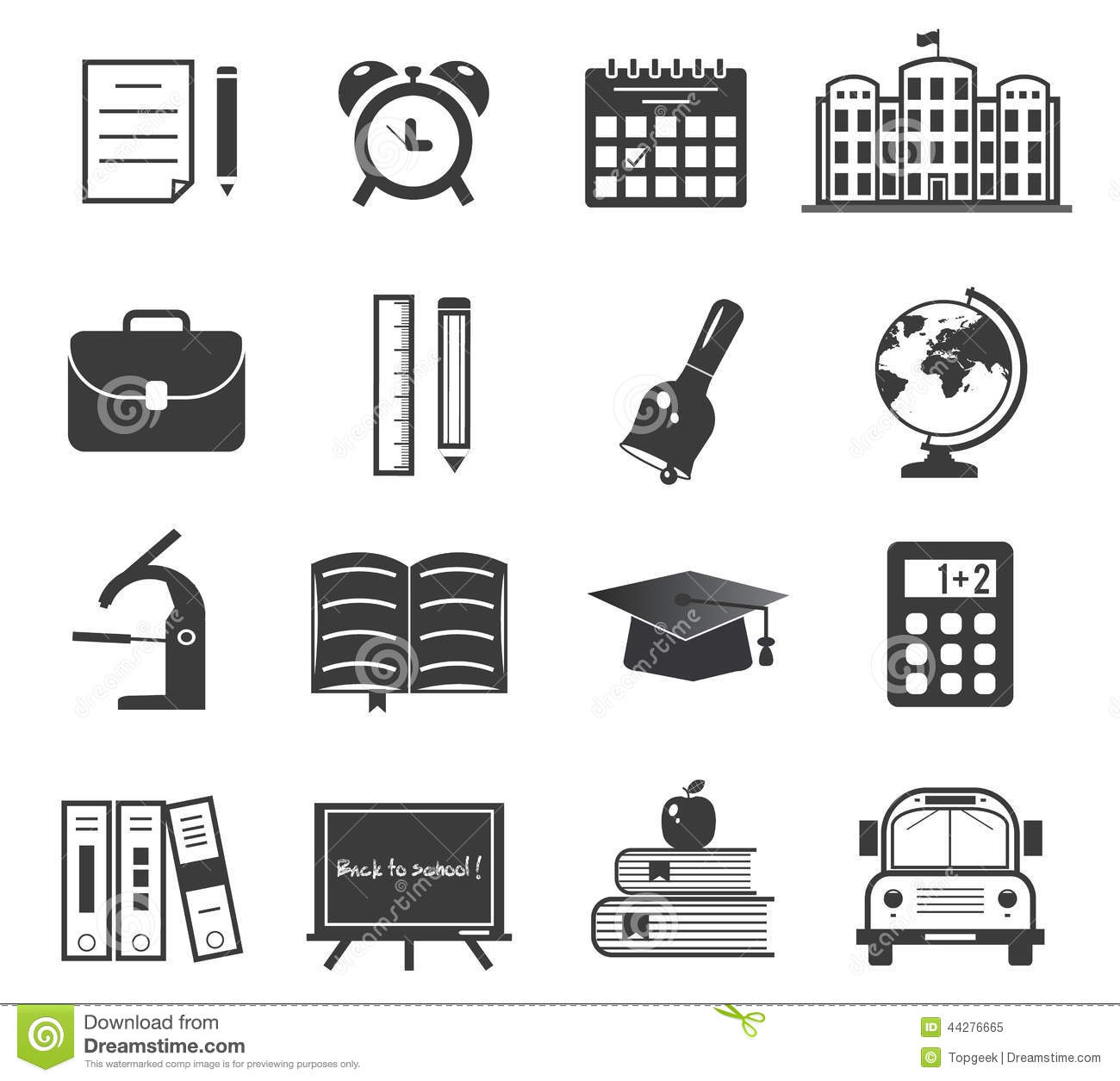 Vector Icons School