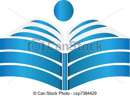 Vector Open Book Clip Art