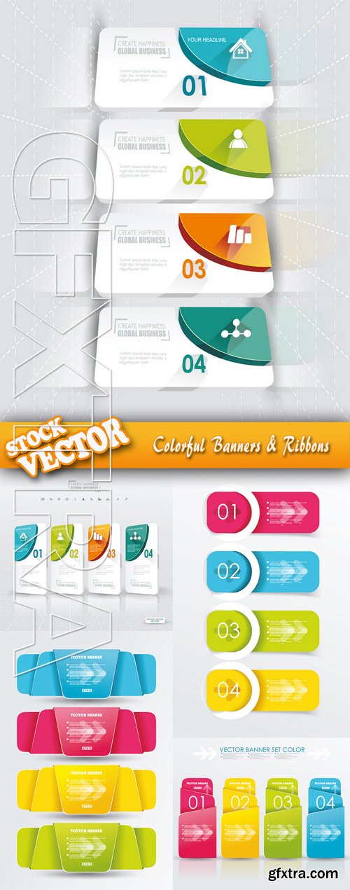 Vector Ribbon Banner Template Vector Ribbon Banner Template