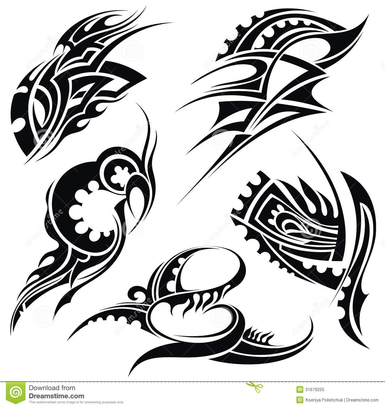 Vectors Tribal Art Tattoo Designs