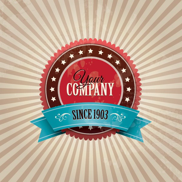 Vintage Badges Vector Graphic