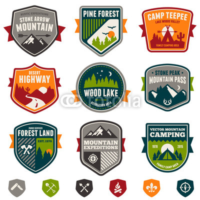 Vintage Camp Badges