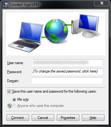 VPN Connection Windows 7