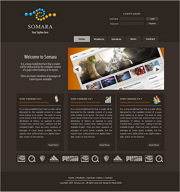 Web Design Templates PSD Free Download