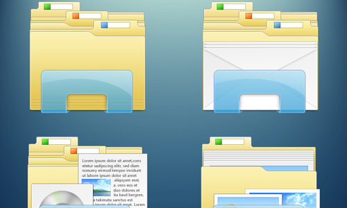9 Color Folder Icons Windows 7 Images