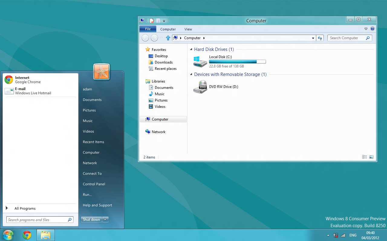 Windows 8 Start Menu Windows 8 Start Menu