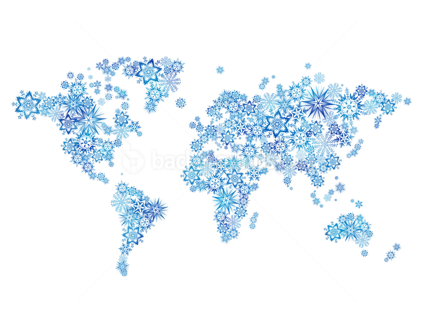 World Map with Transparent Background