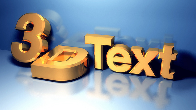 3D Text Letters