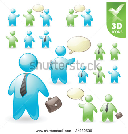 3D Vector Icons Person 3D Vector Icons Person