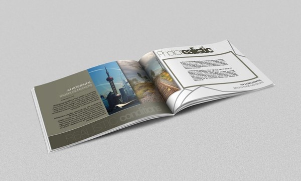 A4 Horizontal Brochure Mockups