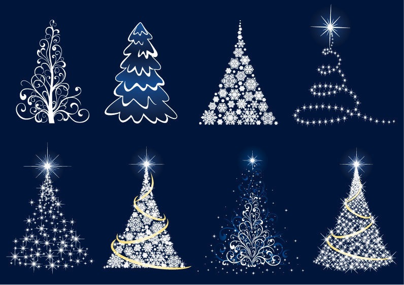 Abstract Christmas Tree Vector