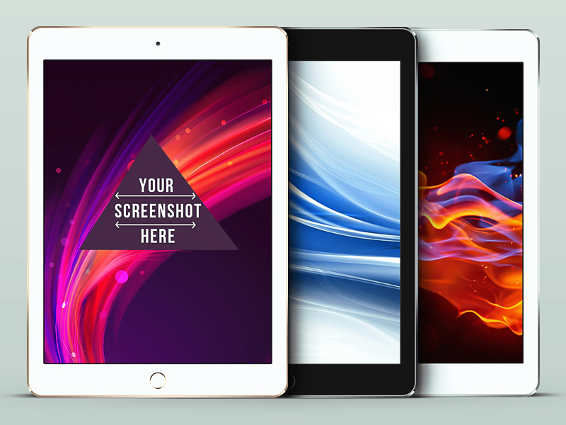 Air iPad PSD Mockup