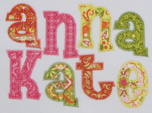 Anna Kate Applique Font