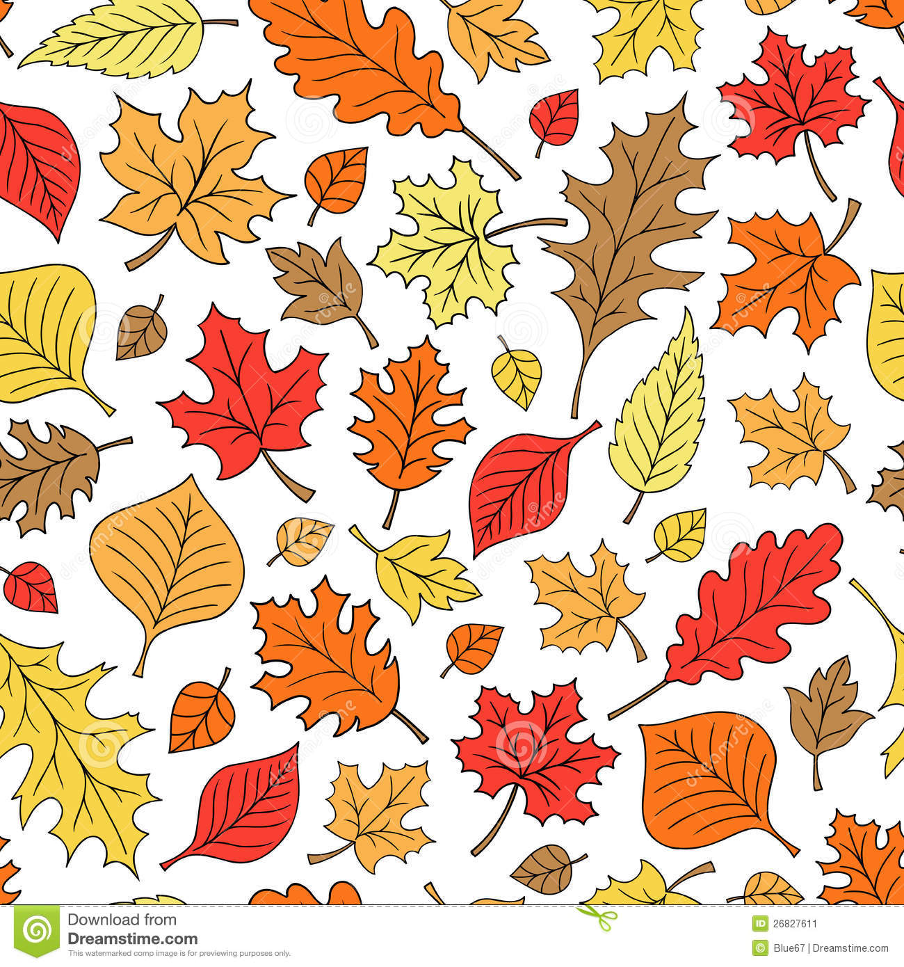 Autumn Fall Leaves Patterns